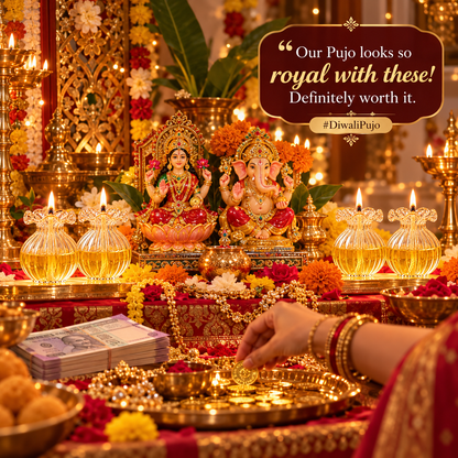 Premium Glass Modak Diya