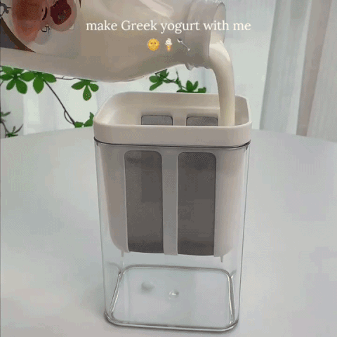 Greek Yogurt Strainer Container for Thick Homemade Yogurt