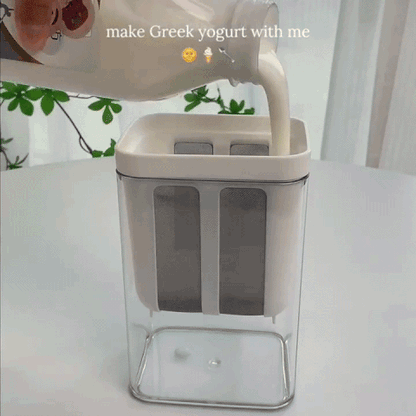 Greek Yogurt Strainer Container for Thick Homemade Yogurt