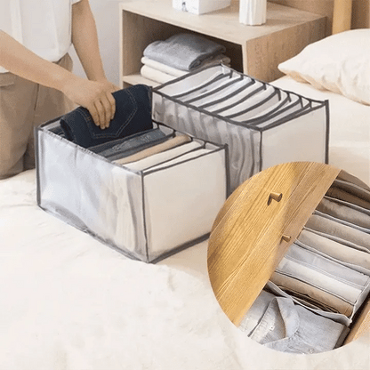 7 Compartment Transparent Clothes Storage Box