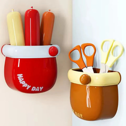 Multipurpose Magnetic Storage Organize Holder with Hook | Fridge, Kitchen, Study Table, Bedside Organizer