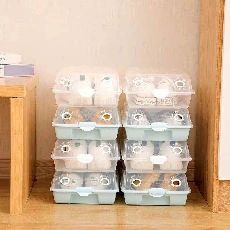Transparent Stackable Shoe Storage Box