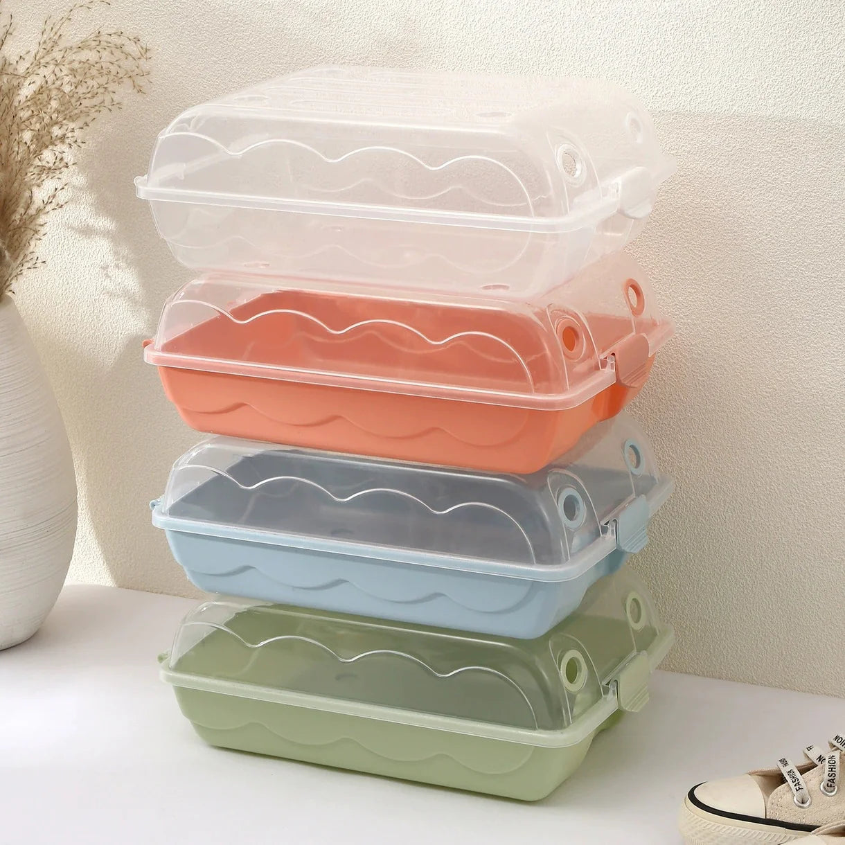 Transparent Stackable Shoe Storage Box