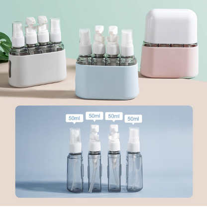 4 in 1 Leak Proof Travel Bottles (Multicolor)